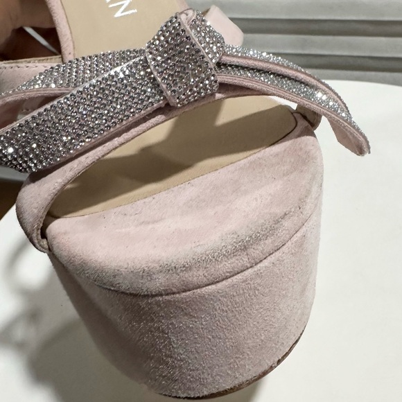 🌹STUART WEITZMAN🌹 Sw Mega Bow Platform Pink Sandal Size:9.5B - Picture 8 of 15